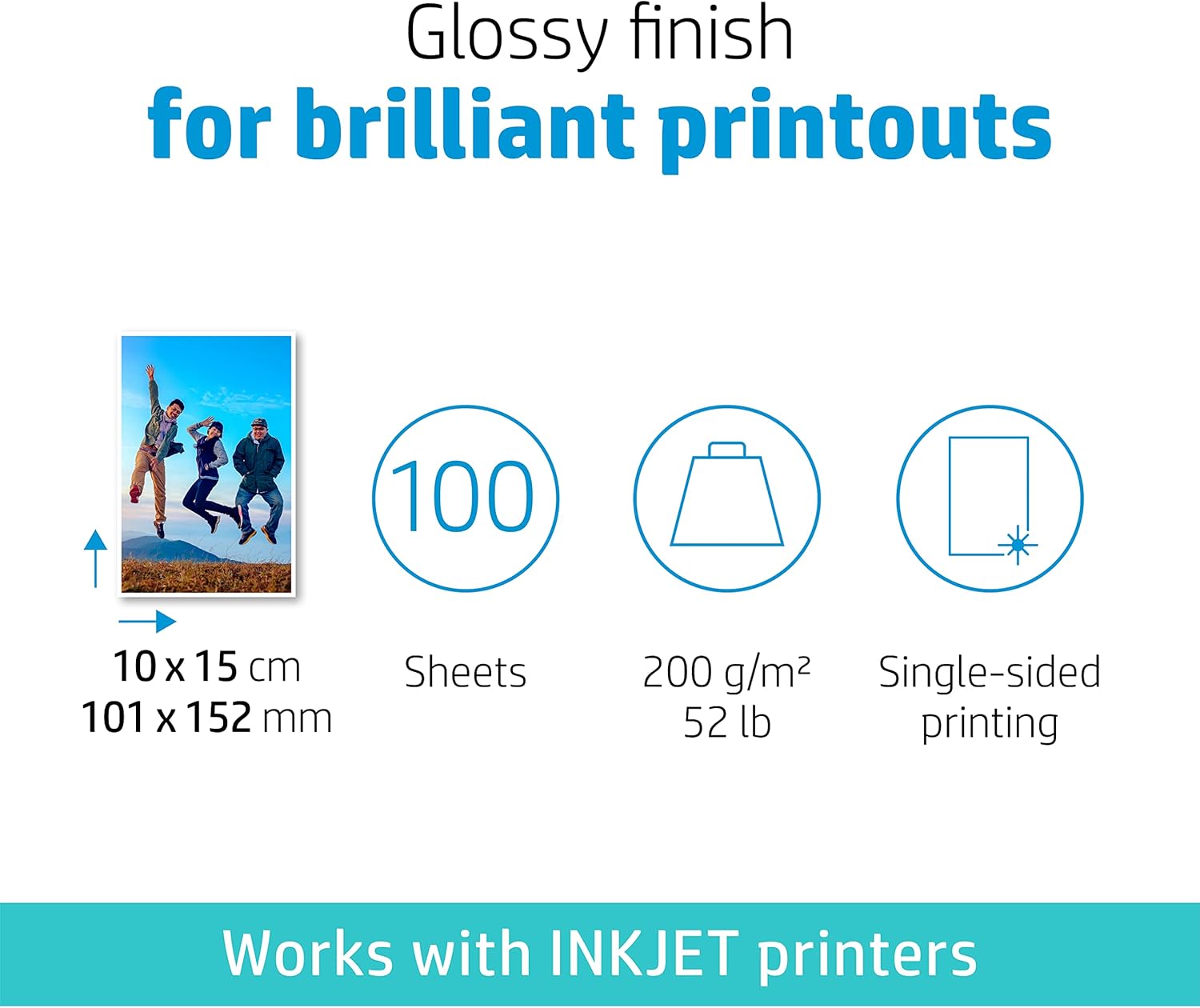 HP Everyday Photo Paper, Glossy, 210 x 297 mm, 200 gsm – Bild 2