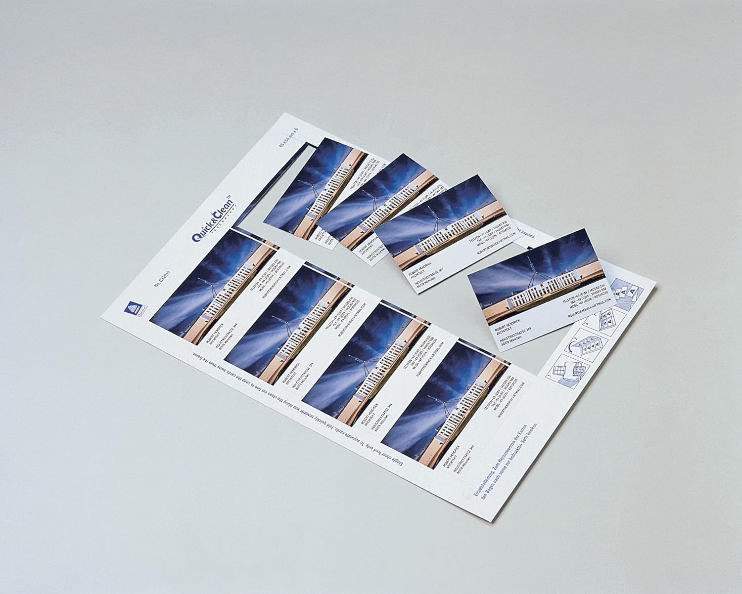 Avery Quick&Clean Business Cards Double Sided Printable for Laser Printers with Rounded Corners – Bild 6