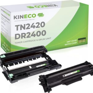 Kineco Toner and Drum Replaces Brother TN2420 TN2410 DR2400 for Brother HL-L2350DW HL-L2370DN HL-L2375DW HL-L2310D MFC-L2710DW
