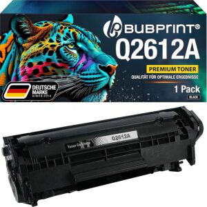 Black Toner Cartridge Compatible replacement for HP Laserjet Q2612A
