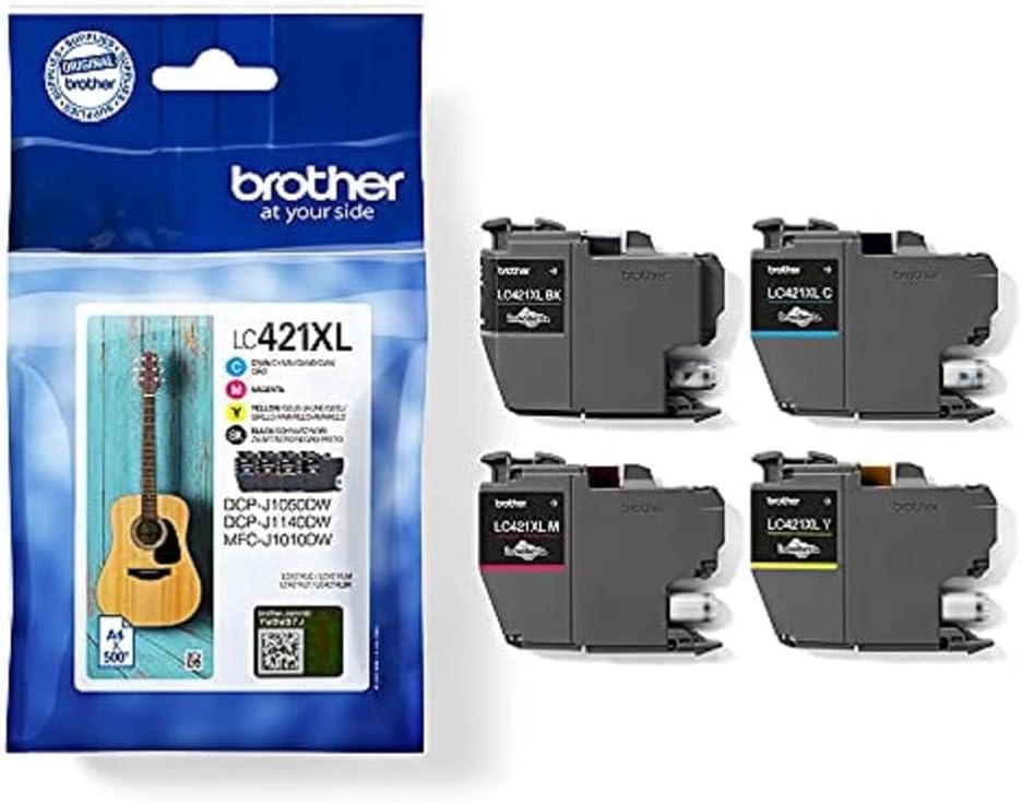 Brother Original LC-421XLVAL Ink Cartridges Value Pack (C/M/Y/BK)