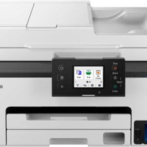 Canon Maxify GX2050 Inkjet Printer 4-in-1 Multifunctional Device DIN A4 (Printer, Scanner, Copier, Fax, ADF, 600 x 1200 DPI, Wi-Fi, USB, 15/10 ISO Pages/Min, Duplex Printing, 250 Sheets Cassette) White