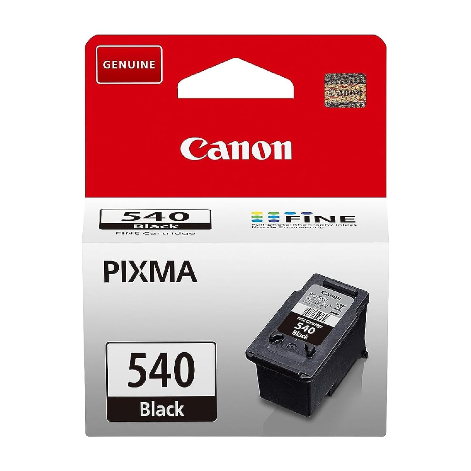 Canon Ink - PG-540 Original Ink Cartridge Black - Prints up to 180 A4 Pages (1 x Cartridge) - Compatible PIXMA Printers