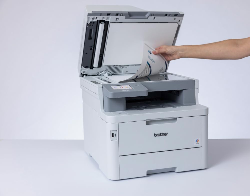 Brother MFC-L8390CDW Professional and Compact 4-in-1 Colour LED Multifunction Device (Printer, Scanner, Copier, Fax, 30 Pages/Min) White/Grey – Bild 5