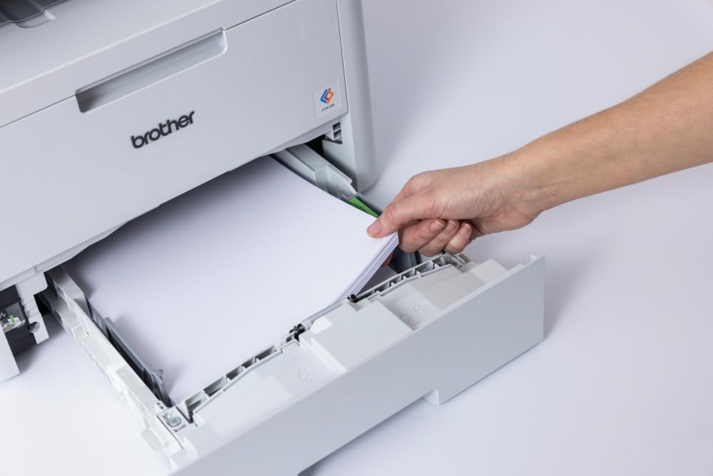 Brother MFC-L8390CDW Professional and Compact 4-in-1 Colour LED Multifunction Device (Printer, Scanner, Copier, Fax, 30 Pages/Min) White/Grey – Bild 4