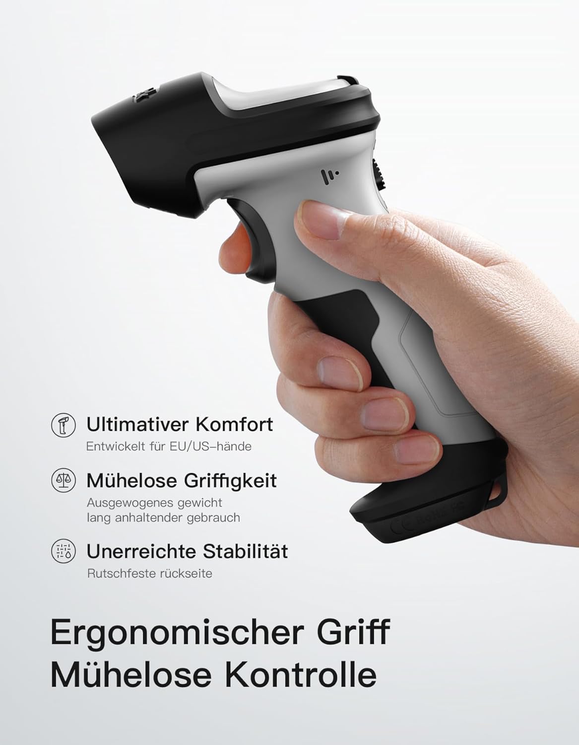 Inateck Barcode Scanner 2D Bluetooth, Wireless QR Code Scanner, Wireless Handheld Scanner with AI App & SDK, 1 Charge 180 Days Standby, Automatic Fast and Precise Scanning, BCST-72 – Bild 7