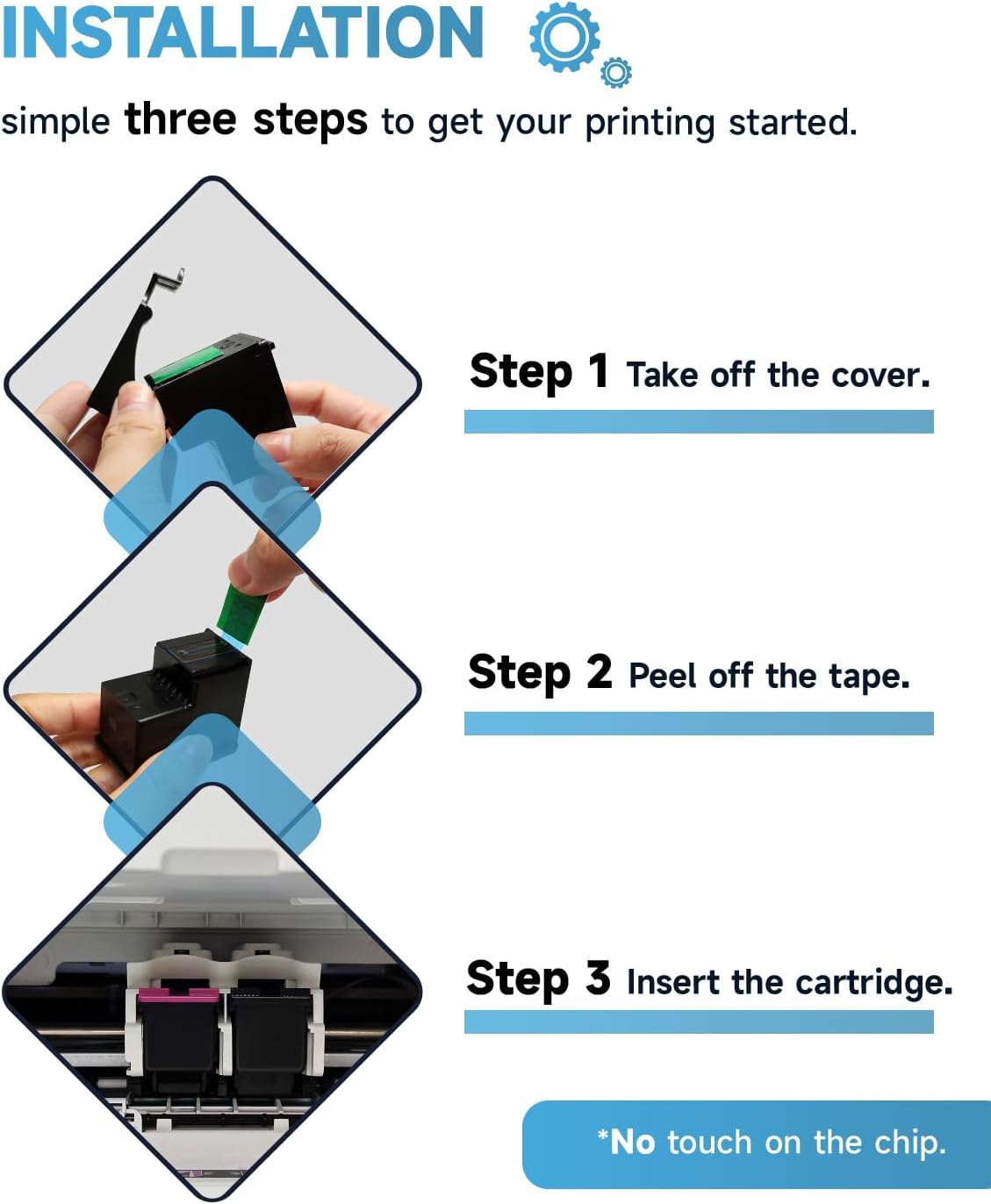 302 XL Printer Cartridges Compatible with Original HP 302 Printer Cartridges Black + Colour Multipack, 302XL for HP Envy 4525 Printer Cartridges for Envy 4520 4527 DeskJet 3630 3636 OfficeJet 3831 5230 5232 3830 – Bild 5