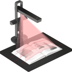 CZUR Aura Pro Portable Book Scanner 14MP Document Scanner A3 Document Camera Fast Scanner Intelligent Table Lamp Table Lamp Visualiser OCR Compatible with macOS Windows (Aura Pro)