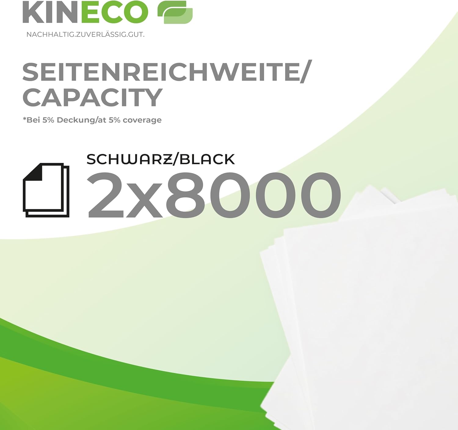 Kineco 2x Toner Replaces TN3480 Twin Pack for Brother HL-L5100DN HL-L5100DNT – Bild 2