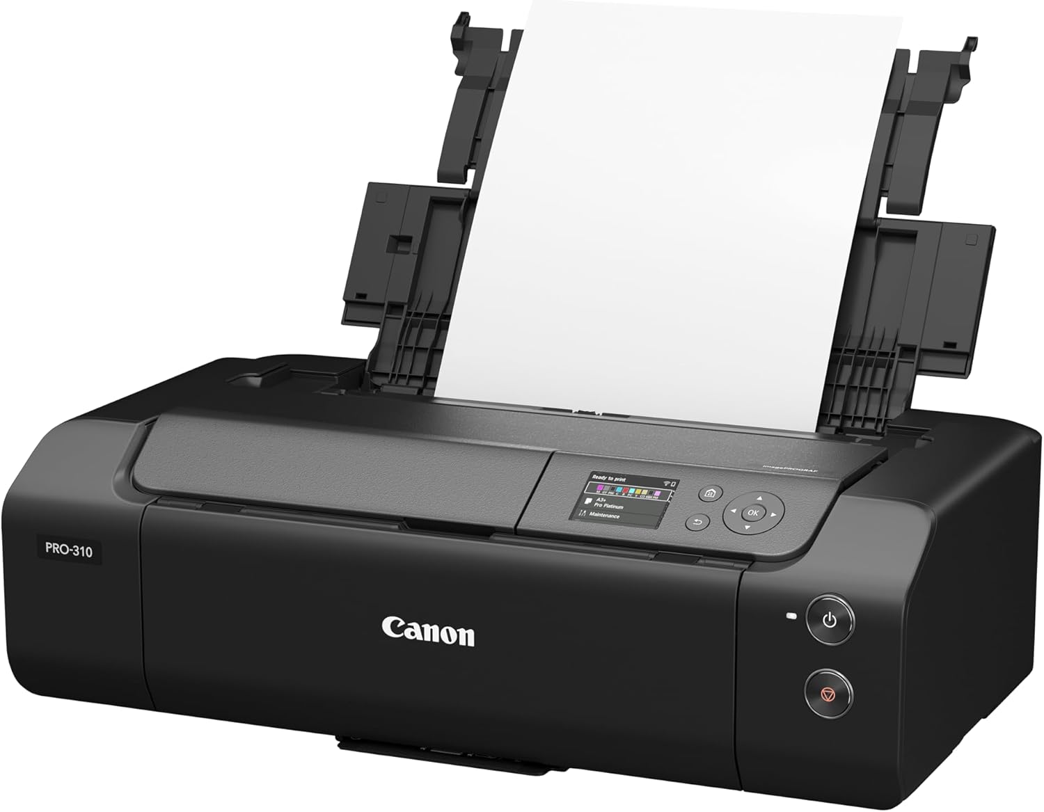 Canon imagePROGRAF PRO-310 A3+ Printer Colour Inkjet Printer Photo Printer (DIN A4, A3+, 4800 x 2400 DPI, 7.5 cm LCD, Wi-Fi, LAN, USB, AirPrint, Print App, 10 Separate Ink Tanks), Black – Bild 3