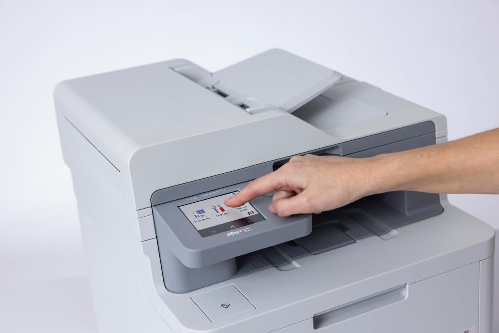 Brother MFC-L8390CDW Professional and Compact 4-in-1 Colour LED Multifunction Device (Printer, Scanner, Copier, Fax, 30 Pages/Min) White/Grey – Bild 2