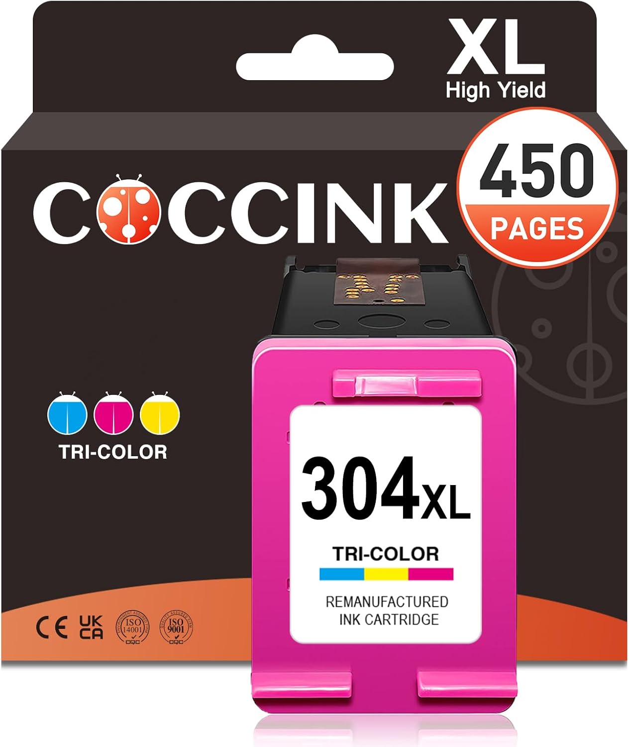 COCCINK 304XL for HP 304 Printer Cartridges DeskJet 3700 2600 3750 3760 2620 2622 3752 3762 2630 2632 2655 3720 3730 3755 3764 3733 Envy Envy 5032 5030 5010 5020 5055 5052 5000 5034 Ink Cartridges for