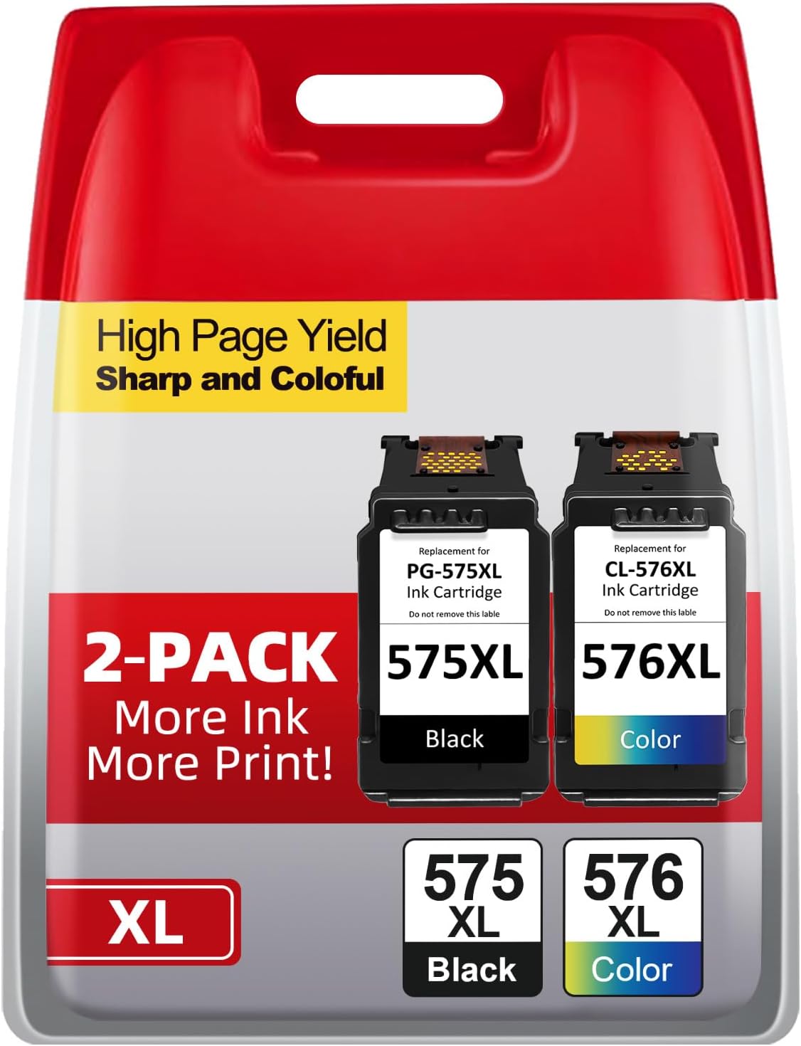 Printer Cartridges 576 575, PG-575 XL CL-576 XL Printer Cartridges Replacement for Canon 575 576 Cartridges Original for Pixma TR4755i TS3550i TS3551i TS3750i TR4750i TR4751i TR4756i (Black, Colour)