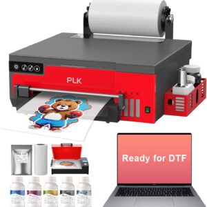 PLK DTF A4 Printer, 2 Years Delivery: Roller Feeder, DTF 8058 Transfer Printing Machine with White Stirring System, 100% Transfer Rate for DIY Printing