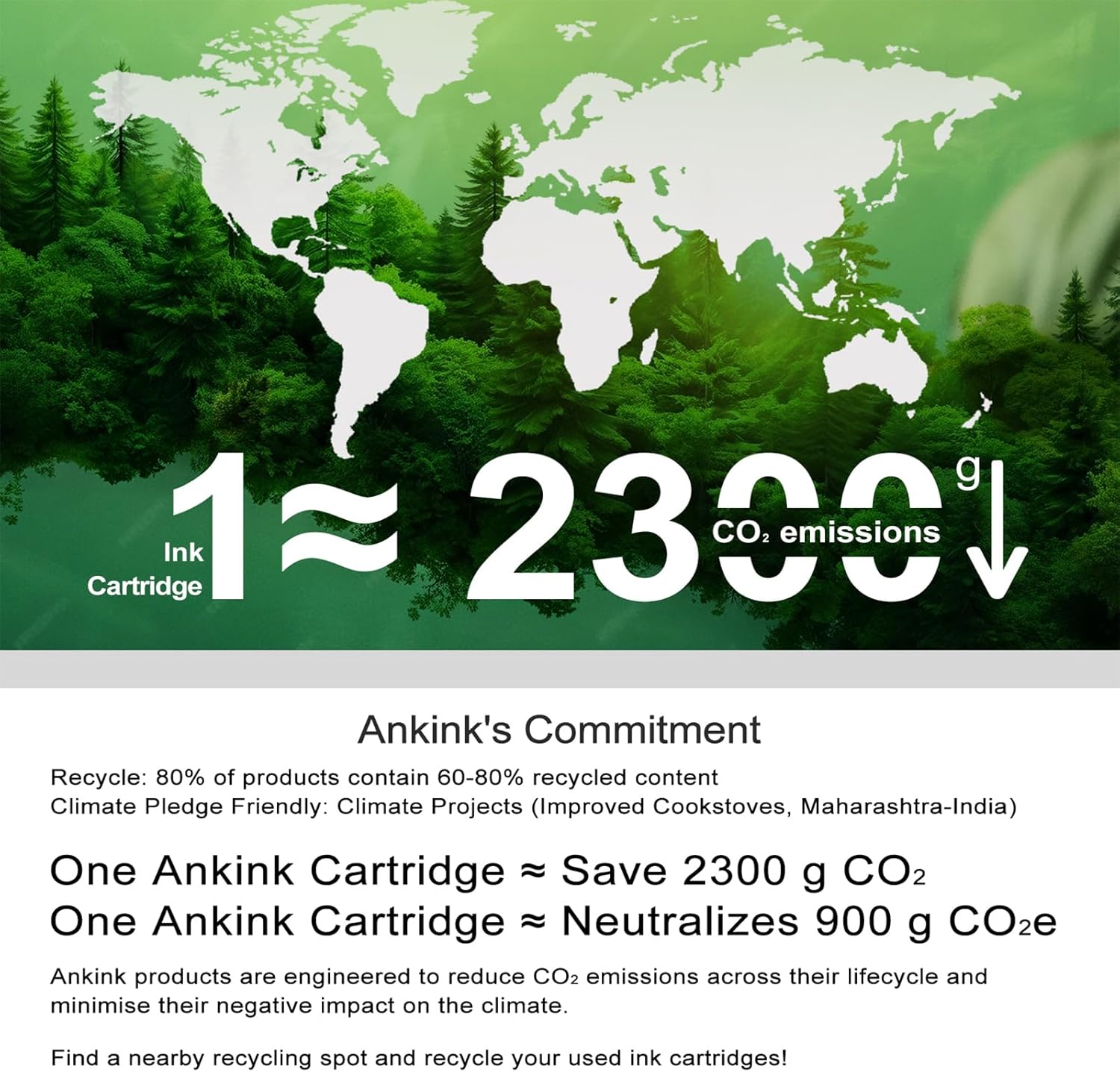 ANKINK Compatible Ink Cartridge Printer Cartridges to Replace Canon PG 545XL CL 546XL PG545 CL546 Cartridge 545 546 XL for MG2450 MG2550 MG2950 MG2550s TR4550 TR4551 TR4650 TS3350 Black Colour 2 Pack – Bild 2