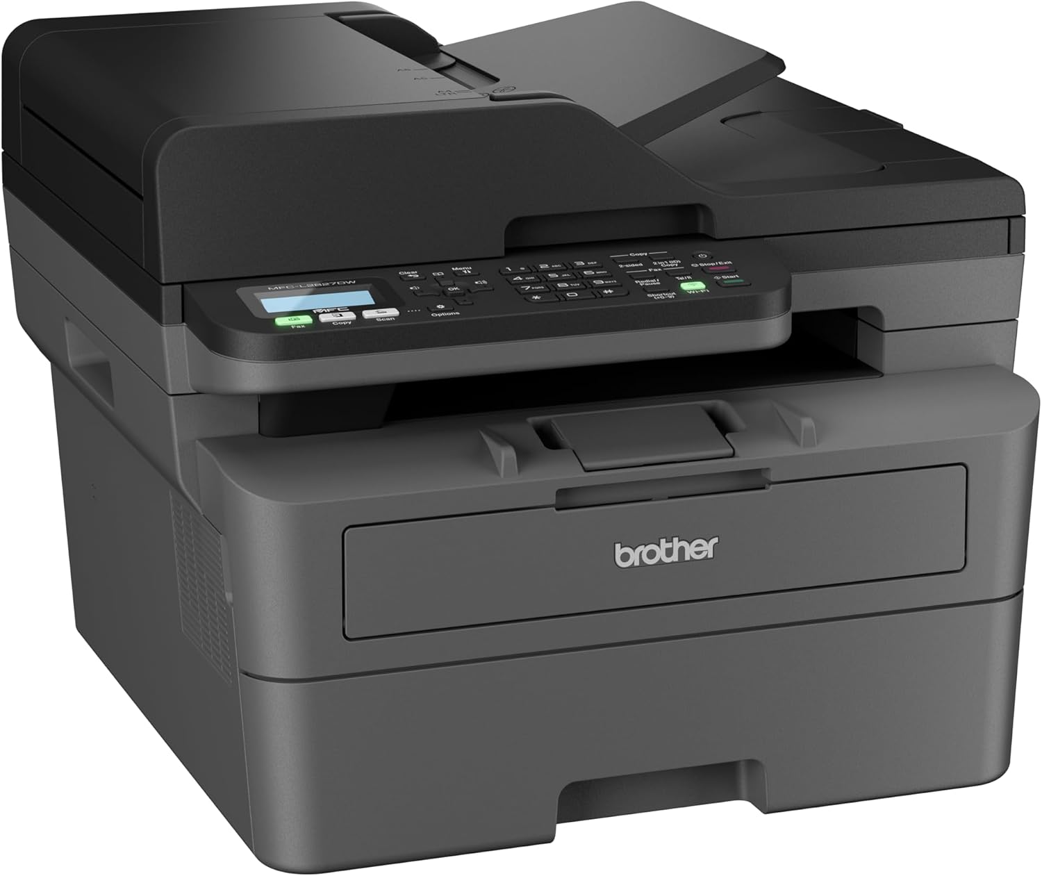 Brother MFC-L2827DW 4-in-1 Multifunction Laser Printer, Black/White, 32 ppm, Automatic Duplex Printing, 2 Line LC Display, Fast Ethernet, WLAN with 5 GHz and USB 2.0 – Bild 2