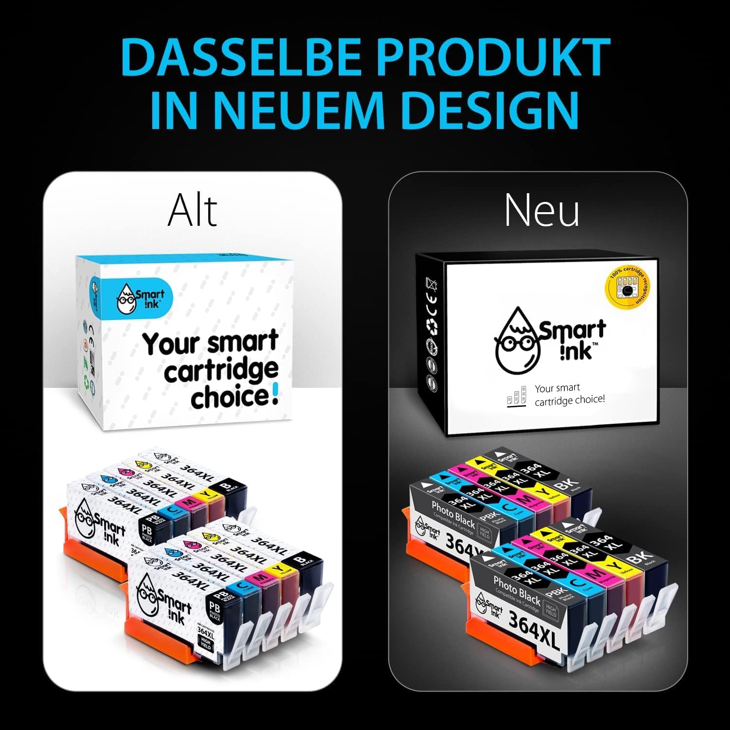 Smart Ink Compatible Printer Cartridges to Replace HP 364 XL 364XL 10 Multipack (2PBK &2BK/C/M/Y) for HP Photosmart 7510 7520 c5380 B8500 B8550 C5300 C5370 C5540 C5550 C6340 C638, C60 D5445 D5460 C309 – Bild 8