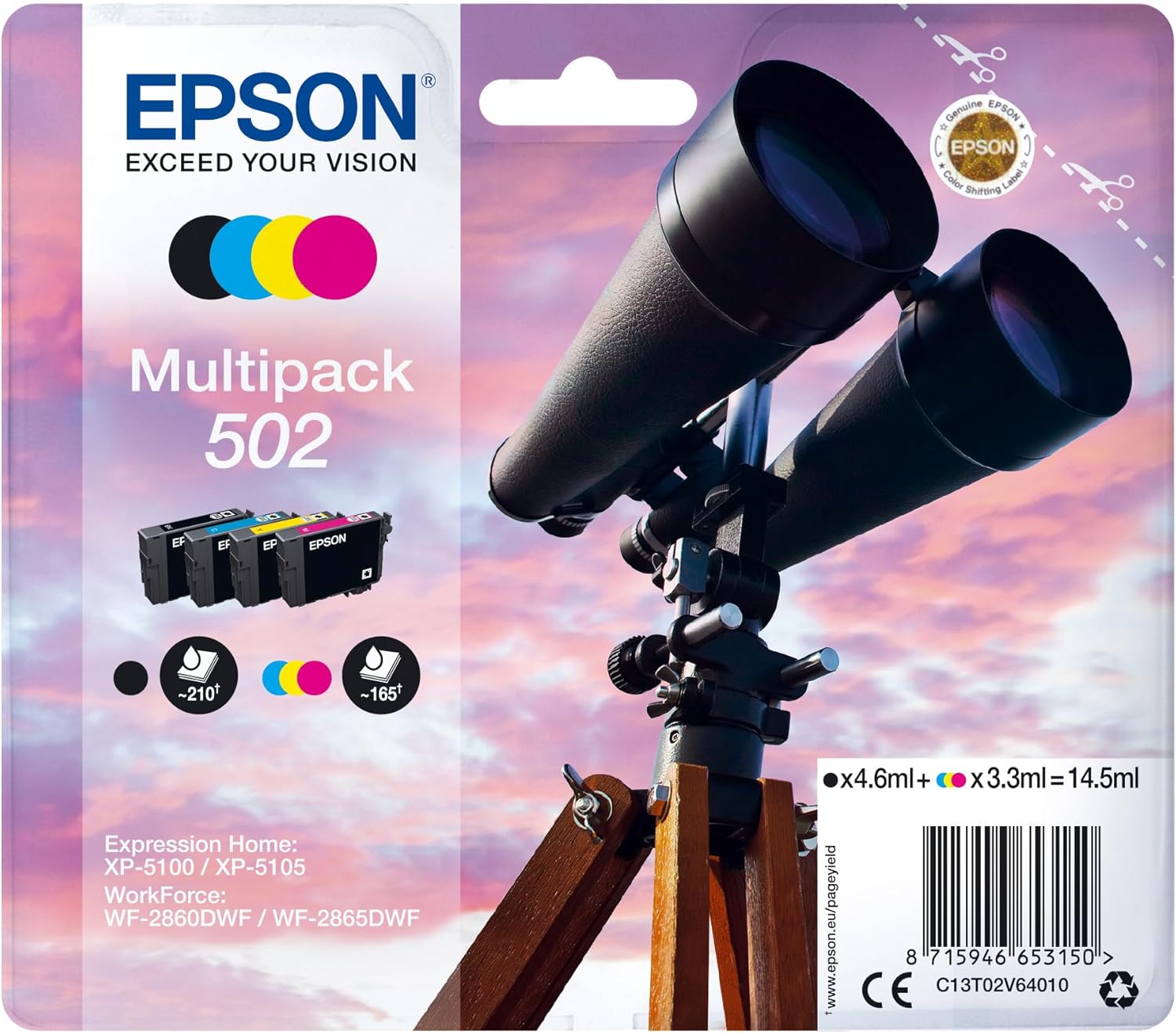 Epson Original Binoculars Ink, Multipack