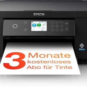 Epson Expression Home XP-5200 3-in-1 Ink Multifunction Printer, Scanner, Copier, WiFi, Duplex, Single Cartridges, Duplex, 2.4 Inch Display, DIN A4, incl. 9 Months ReadyPrint Flex Ink Rate, Black