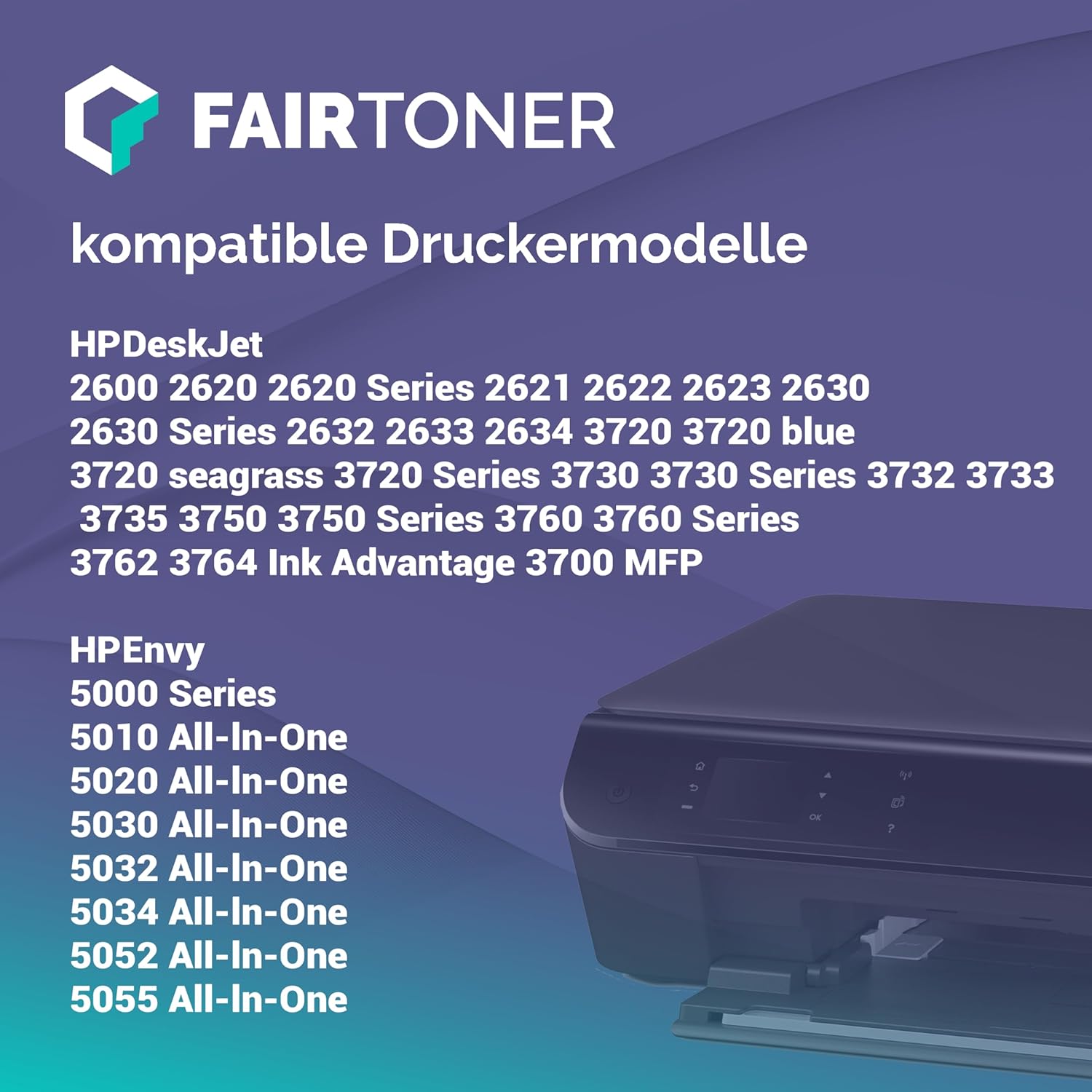FairToner 304XL Printer Cartridges Multipack (Black + Colour) - Replacement for HP 304/304 XL - Compatible with Envy 5000 5030 5010 5020 5032 Deskjet 3750 2630 2620 2622 3720 3730 3760 – High range – Bild 3