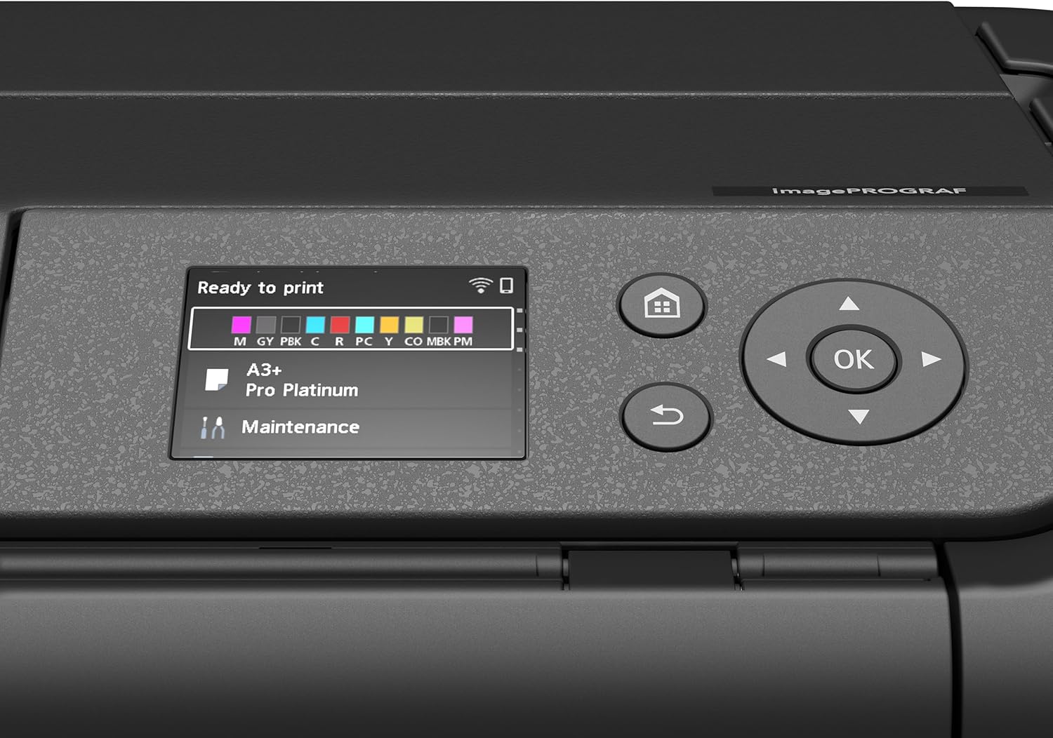 Canon imagePROGRAF PRO-310 A3+ Printer Colour Inkjet Printer Photo Printer (DIN A4, A3+, 4800 x 2400 DPI, 7.5 cm LCD, Wi-Fi, LAN, USB, AirPrint, Print App, 10 Separate Ink Tanks), Black – Bild 4