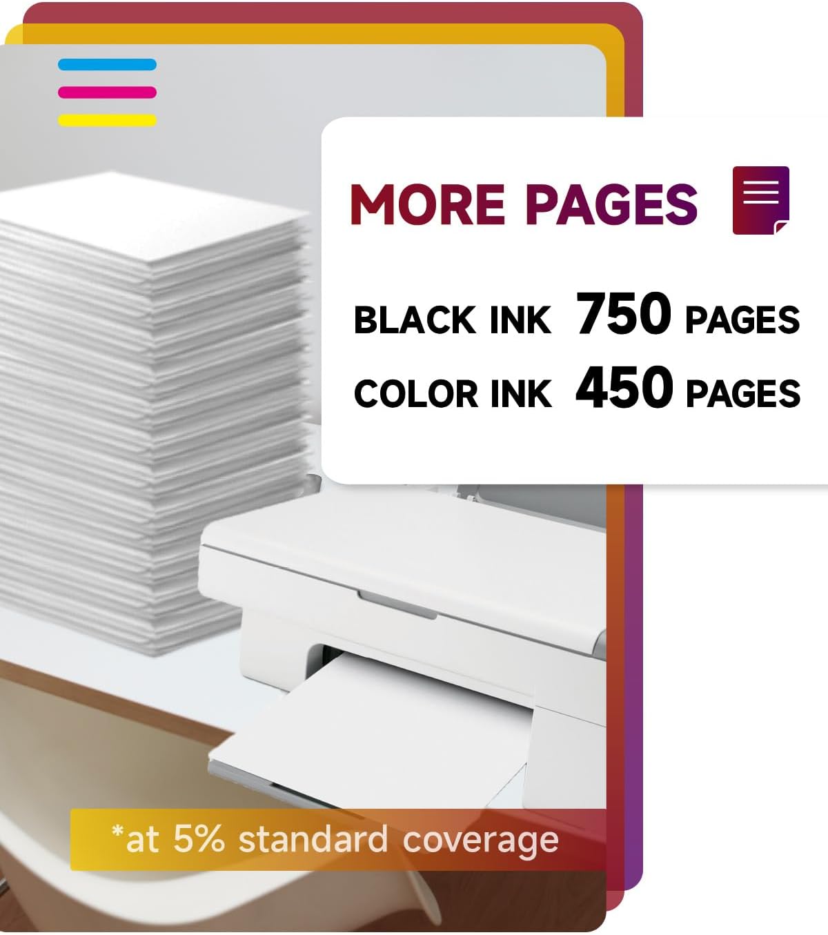 305 Printer Cartridges XL, Compatible with Original HP 305 Printer Cartridges, 305 XL Black/Colour | 750/450+ Pages for HP DeskJet 2800e 2810e 2820e 2700 2710e 2720e Plus 4100 4120 Envy 6000 6020e 6032e – Bild 3