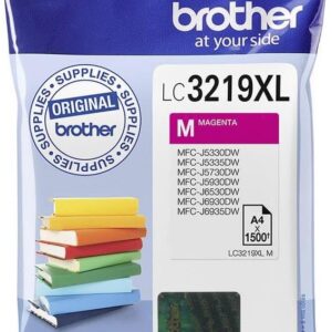 Brother LC3219XLM Inkjet Cartridge, High Yield, Magenta, Brother Genuine Supplies
