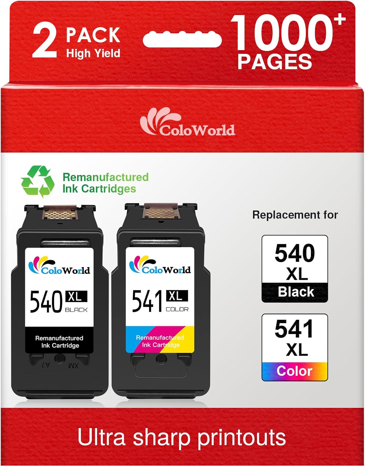 540 541 XL Multipack Cartridges PG-540XL CL-541XL Black Colour High Capacity Ink Cartridges 540 541 for Canon TS5150 for Pixma MG3650S TS5151 TS5100 MX535 MX475 MX395 MG4250