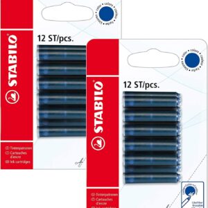 STABILO Ink cartridge, blue ink (erasable)