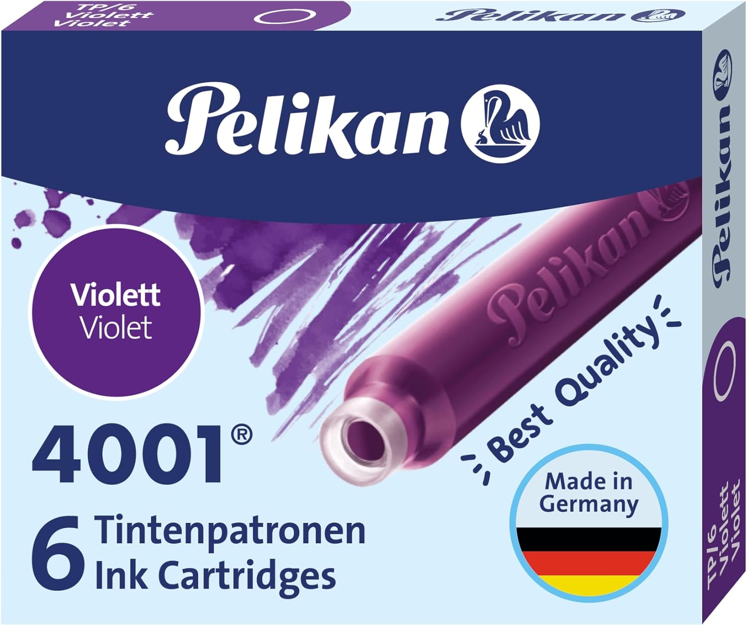 Pelikan 4001 Ink Cartridges, Purple