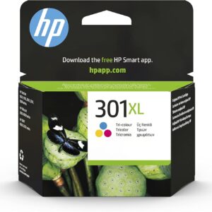 HP 301XL Black & Colour Original High-Yield Ink Cartridge for HP Deskjet, HP Envy, HP Photosmart