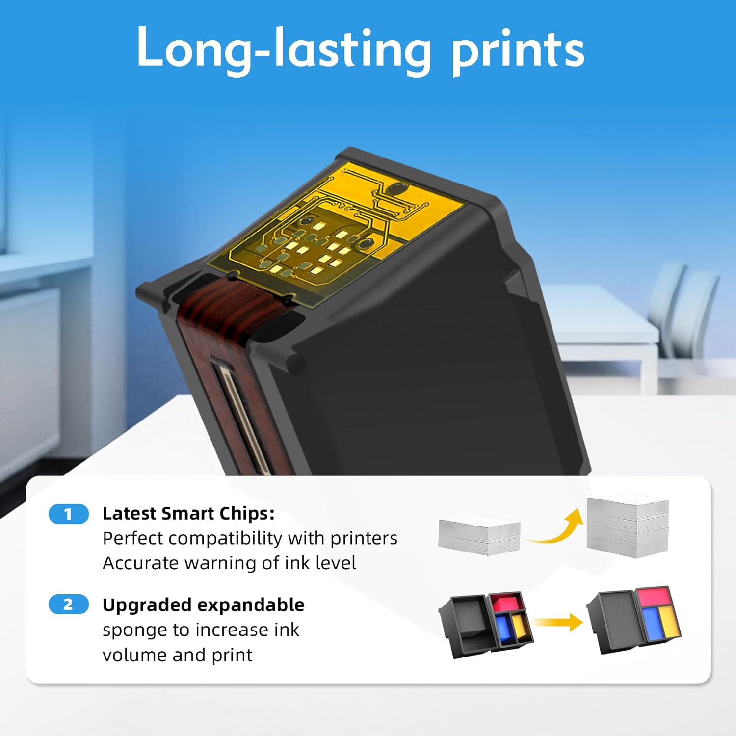 540 541 XL Multipack Cartridges PG-540XL CL-541XL Black Colour High Capacity Ink Cartridges 540 541 for Canon TS5150 for Pixma MG3650S TS5151 TS5100 MX535 MX475 MX395 MG4250 – Bild 4