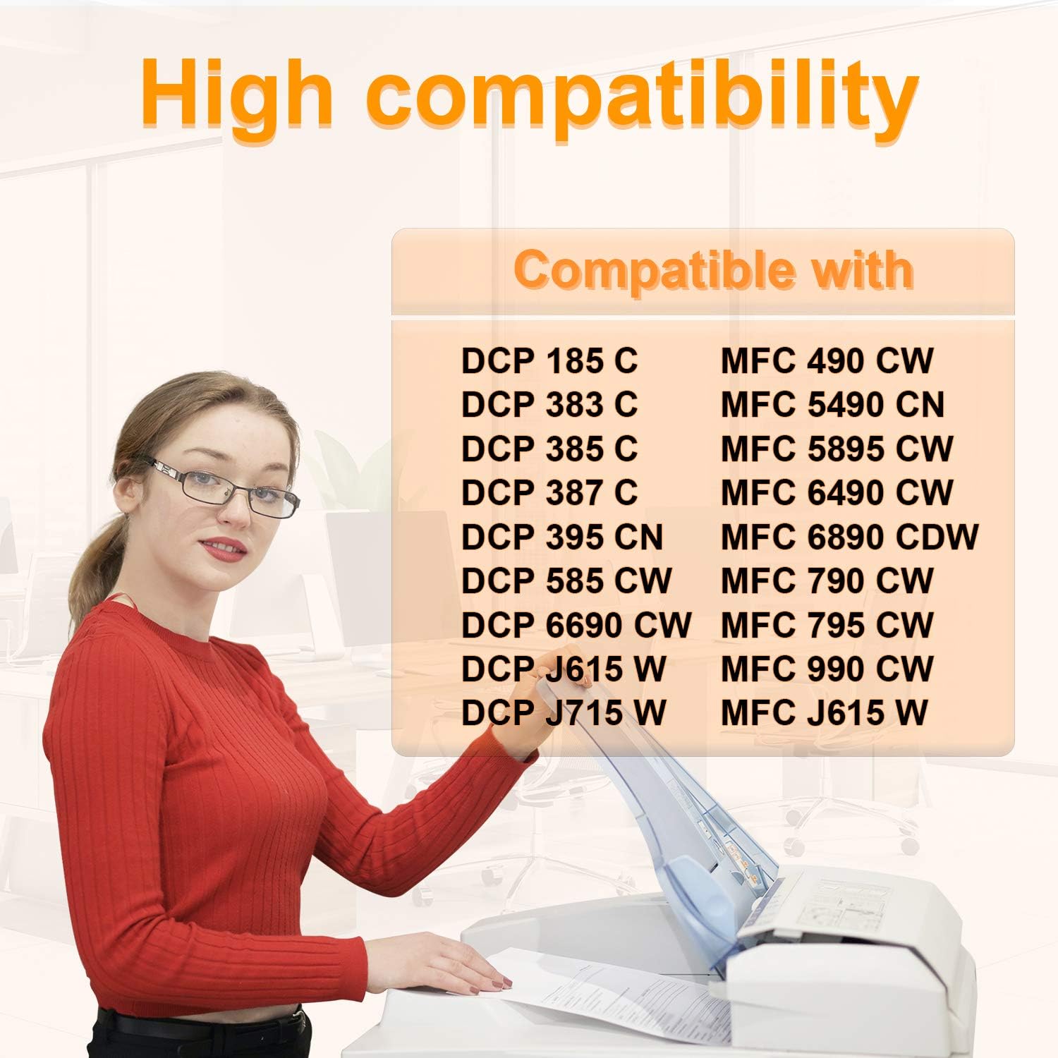 D&C Set of 20 Printer Cartridges Compatible with Brother LC-980/1100 DCP-185C, DCP-385C, DCP-395CN, DCP-585CW, DCP-6690CW, DCP-J615W, DCP-J715W, MFC-490CW, MFC-5490CN, MFC-5895CW, MFC-68900 CDW,MFCCDW95CW, MFC-990CW – Bild 2