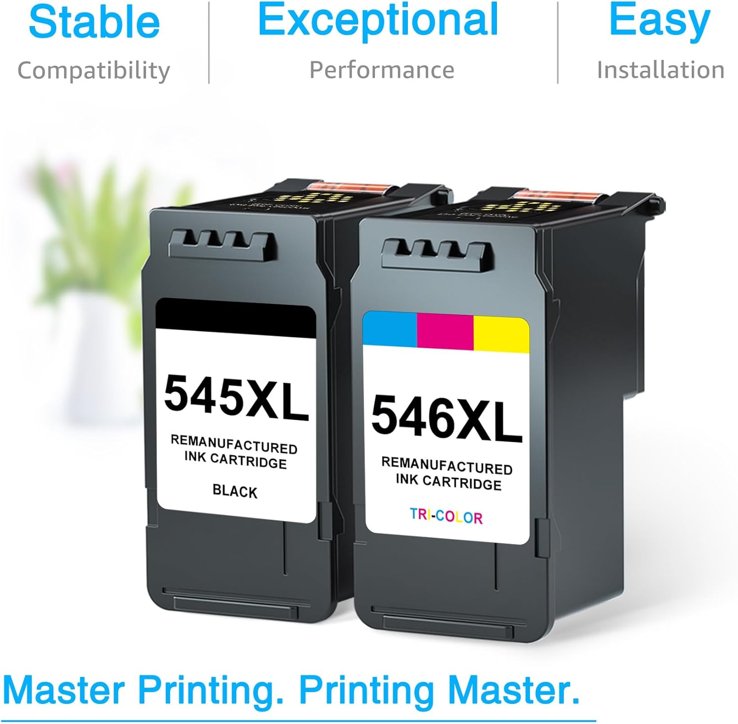 7Magic PG-545XL CL-546XL Replacement for Canon Printer Cartridges 545 546 XL Multipack Compatible with Canon for Pixma TS3450 TS3451 TS3350 TS3351 TS3150 TR4550 TR4650 MG3050 MX495 MG2550s (Black, (1) – Bild 6