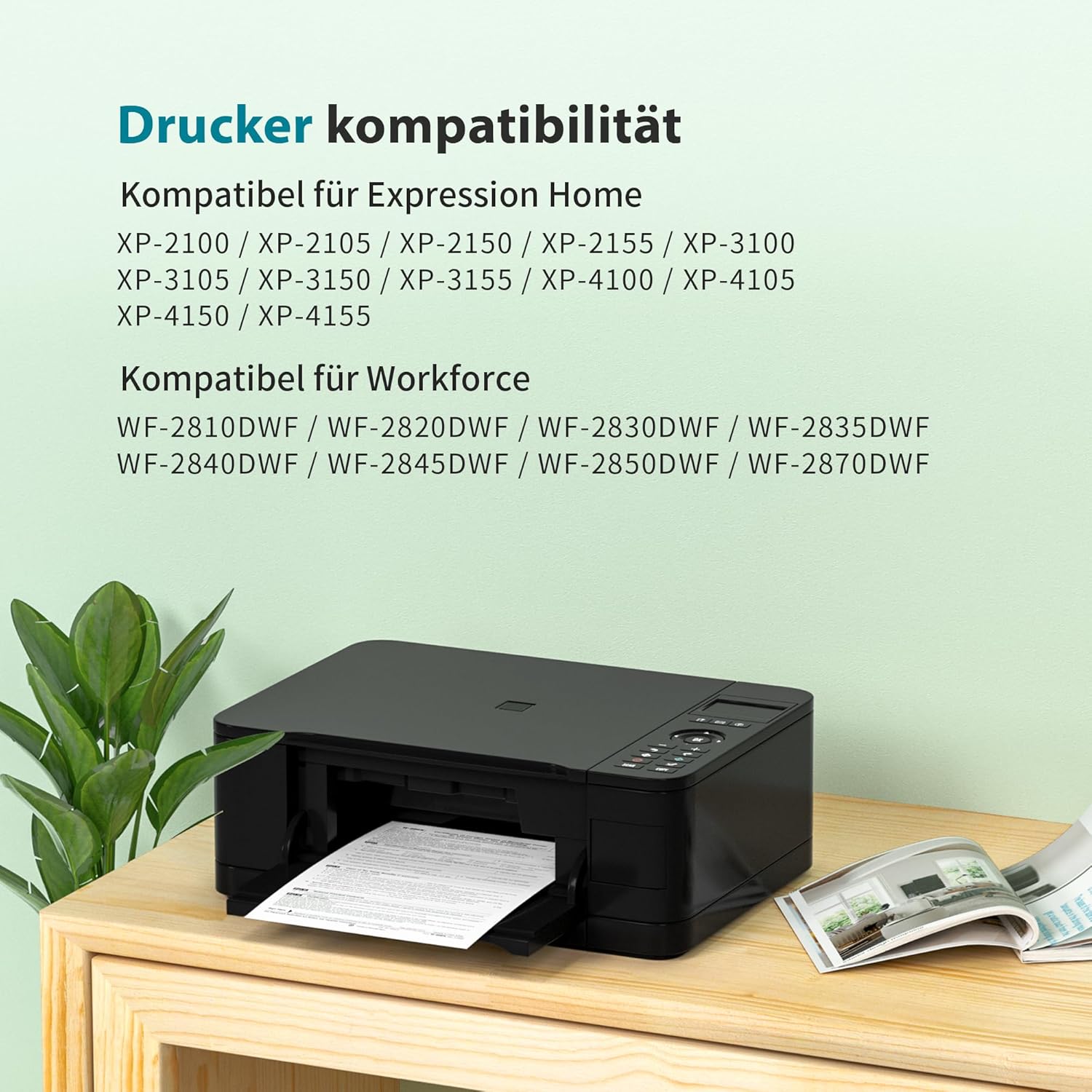Compatible with 603XL ink cartridges for Expression Home Epson XP-4155 XP-3100 XP-2100 XP-4150 XP-4105 XP-4100 XP-3155 XP-3150 XP-3105 XP-2155 Workforce ( – Bild 2