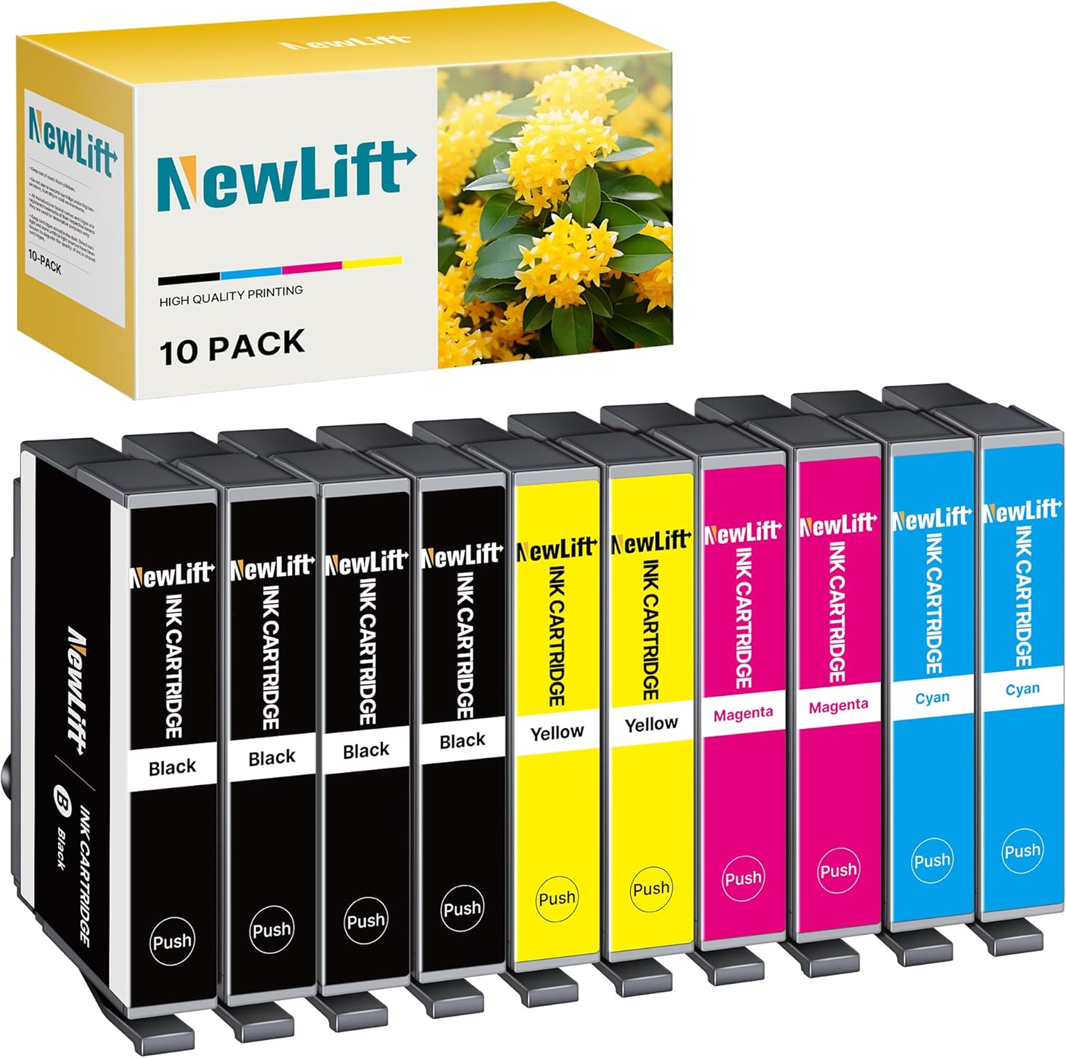 Compatible with 604XL Printer Cartridges Multipack for Epson Expression Home XP-2205 XP-3200 XP-4200 XP-3205 Workforce WF-2910 WF-2930 WF-2950 (Pack of 10)