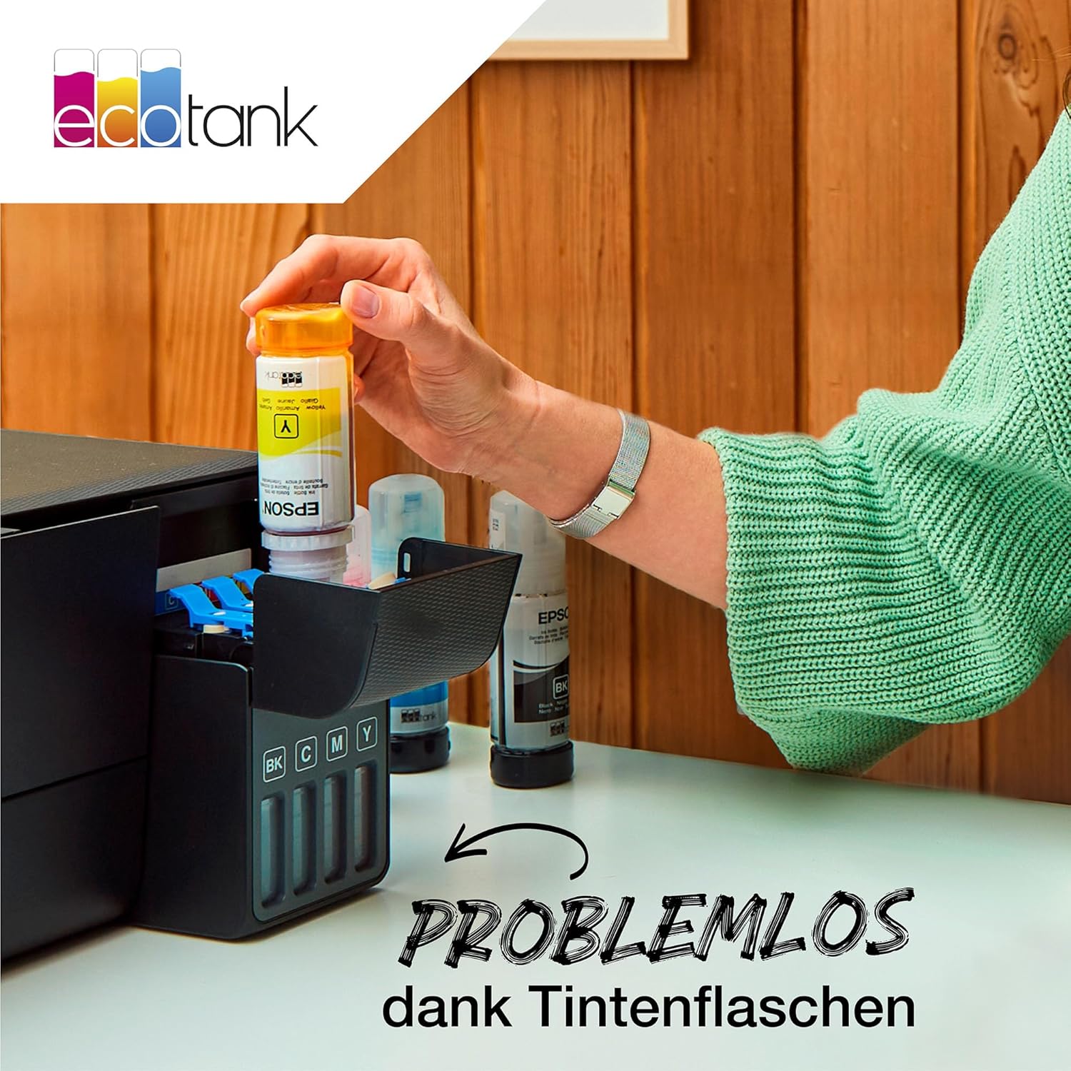 Epson C13T03R640 Ink Cartridge (4) Cyan, Magenta, Yellow, Black 337ml 25,500 Pages Bottle EcoTank 102 Standard – Bild 7