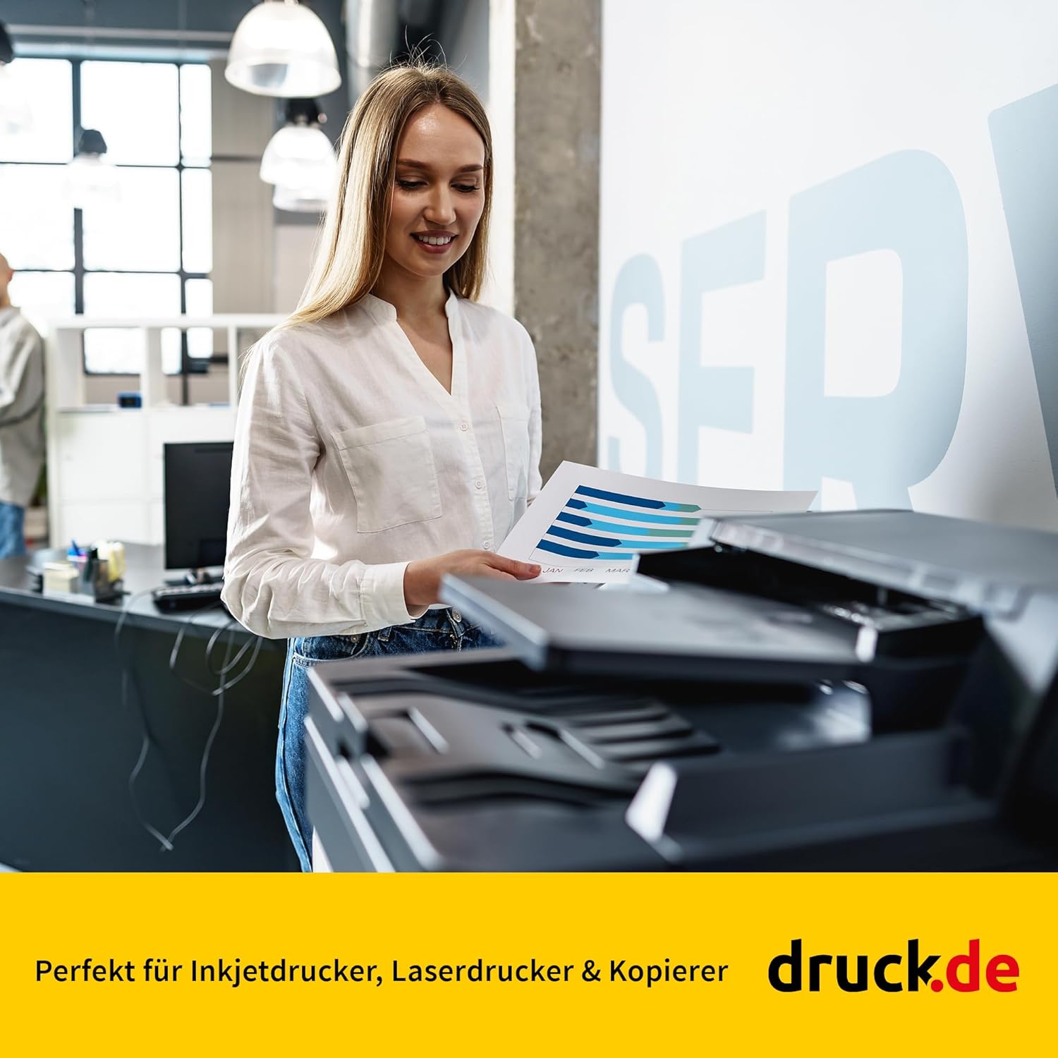 ONE Printer Paper A4 Copier Paper DIN A4 5,000 Sheets 2 Boxes | ONE Printer Paper and Copier Paper DIN A4, 5,000 Sheets, 2 Boxes, White, for Laser/Inkjet, Office and Home Office – Bild 3