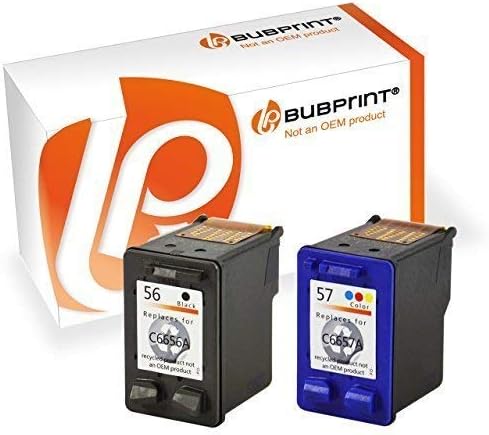 2 Compatible Printer Ink Cartridges for HP 56 + 57 HP DeskJet 450 5145 5150 5151 5550 5552 5650 5652 5655 5850 9650 9670 9680 Officejet 4105 4105 4212 4215 4219 4252 4255 4259 5500 5505 5508 5510 5515 6110