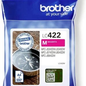 Brother Original Ink Cartridge LC-422M Magenta for MFC-J5340DW, MFC-J5345DW, MFC-J5740DW, MFC-J6540DW, MFC-J6940DW