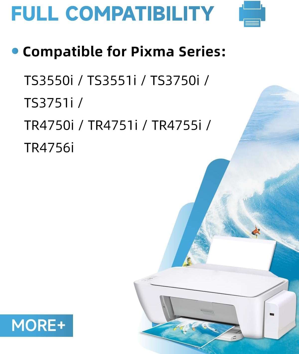 575 576 XL Cartridges Compatible with Original Canon Printer Cartridges 575 576, PG-575/CL-576 XL Ink Cartridges (Black Colour), Printer Ink 575 576 for Pixma TS3550i TS3551i TS3750i TR4750i TR4751 – Bild 2