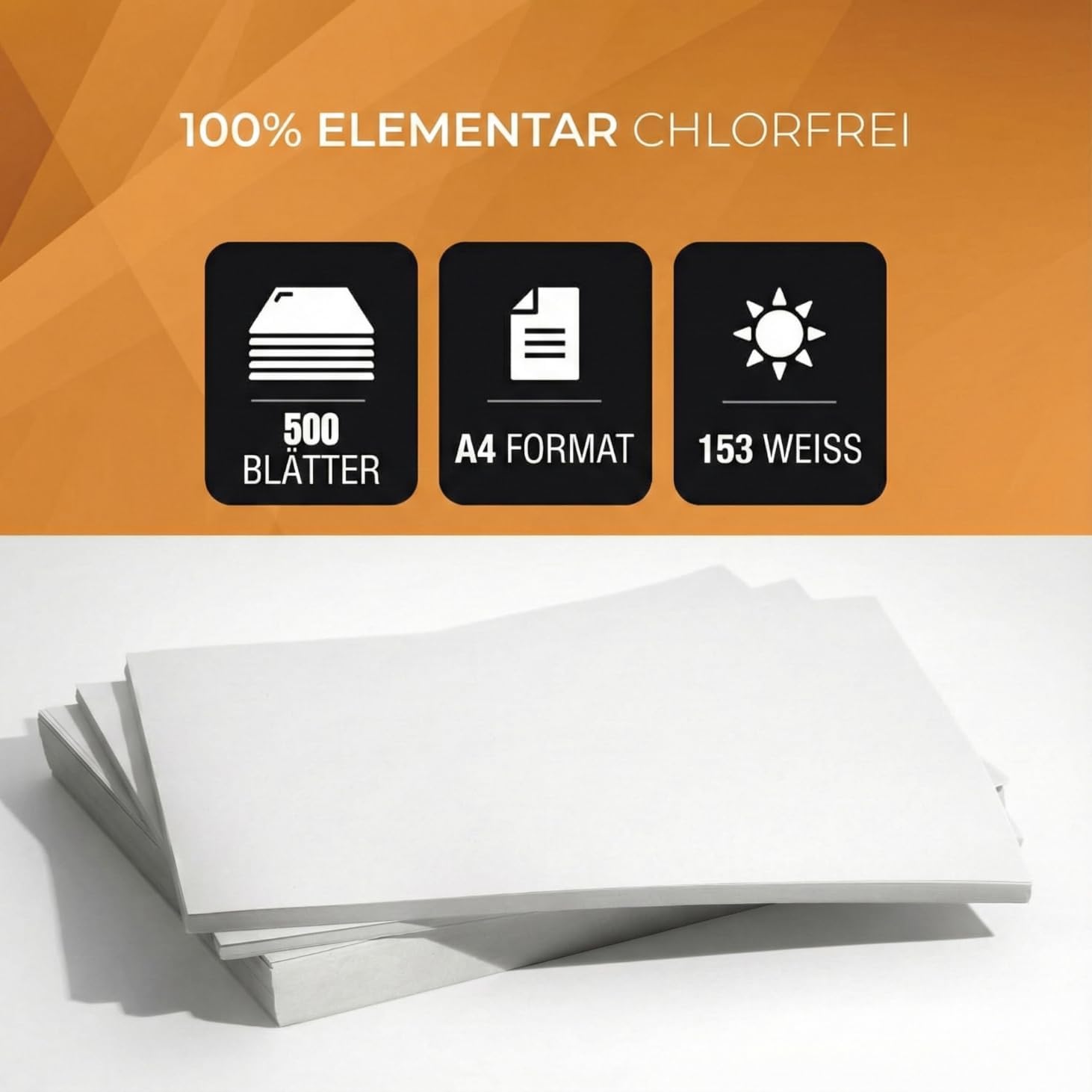 A4 Printer Paper, White, 80 g/m², Pack of 500, Premium Copier Paper for Inkjet, Laser Printers and Copiers, Perfect Bright White, Home and Office Use – Bild 3