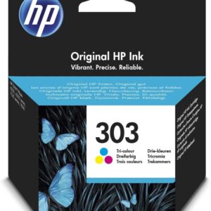 HP 303 (T6N01AE) Original Colour Printer Cartridge for HP ENVY 6200, 7100, 7134, 7220e, 7221e, 7224e, 7800, 7900e HP Tango Printer, Tri-Colour