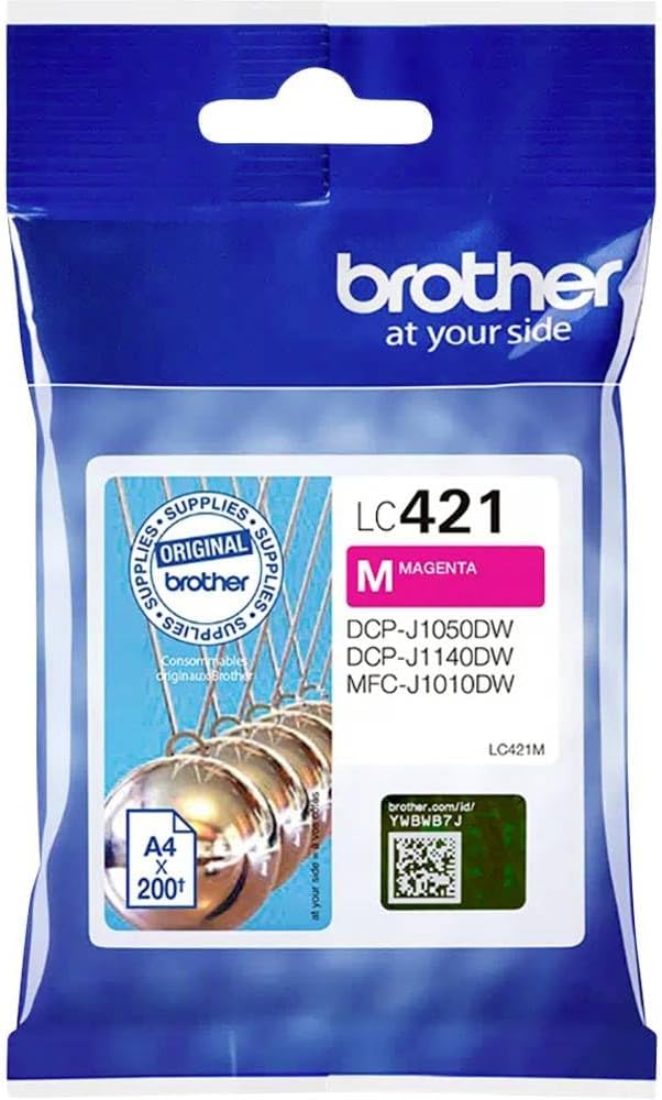 Brother LC-421M Standard Ink Cartridge - Magenta for DCP-J1050DW, DCP-J1140DW, MFC-J1010DW