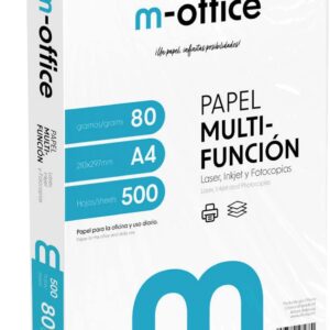 A4 Paper 80g Pack of 500 Sheets Multi-Function Paper for Inkjet and Laser Printers A4 Sheets 210 x 297 mm Ideal for Office and Home · m-office (500 Sheets)