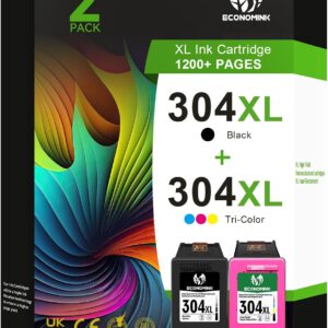 304XL Printer Cartridges 304XL Black and Colour Compatible with HP 304 Printer Cartridges for Envy 5030 5010 5020 5032 DeskJet 3750 3760 2620 2600 3720 2630 2622 3735 3766 2 printer (2 2Pack)