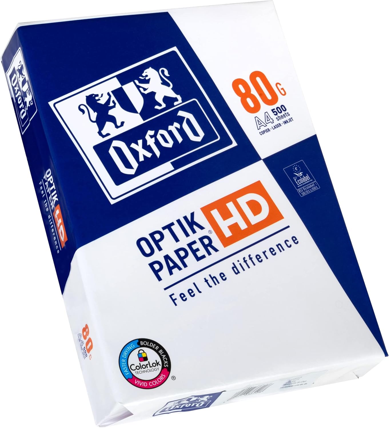 Oxford Premium Copier Printer Paper, 500 Sheets, A4 Paper, 1 Pack