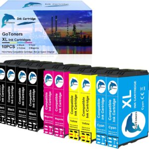 GoToners XL Printer Cartridges Compatible with Epson 29 / 29XL Cartridges for Expression Home XP-352 XP-332 XP-342 XP-235 XP-245 XP-255 XP-335 XP-345 XP-355 XP-432 XP-435 XP-442 XP-445 XP-452 (Pack of 10)
