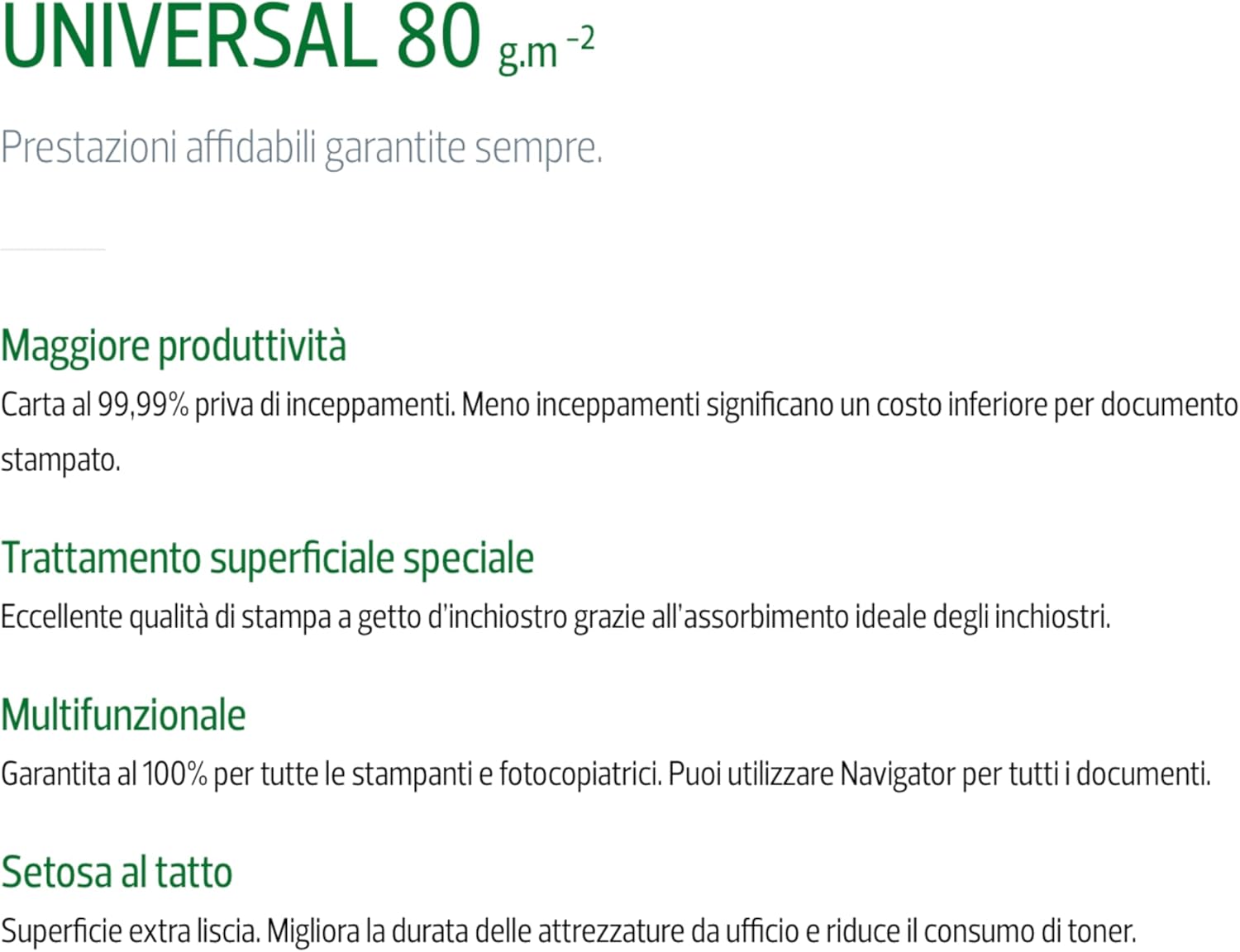 Navigator Universal NAVA480 Paper A4 80gsm 5 reams (5x500 Sheets) - white – Bild 3