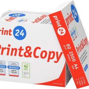 Printer Paper Copier Paper 2500 Sheets 5 x 500 A4 80 g Premium Brilliant White CIE 160 PEFC Certified